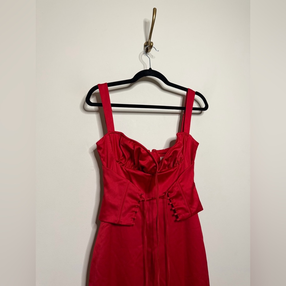 House of CB Valencia Red Rose Corset Dress - Picture 6 of 8